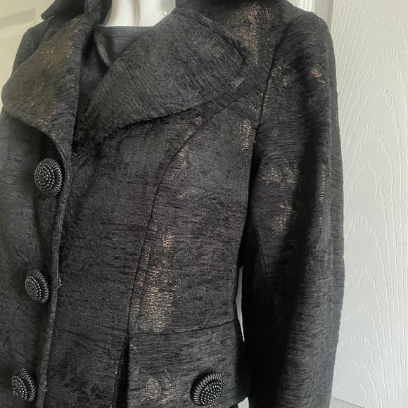 Nanette Lepore brocade fabric coat - size 6 - fitted - Picture 6 of 17